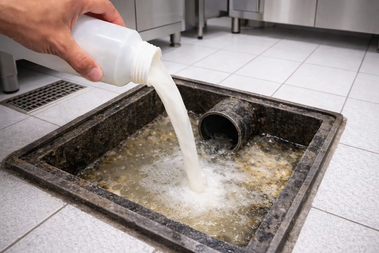 Aplicação de composto biológico enzimático em sistema com carga orgânica